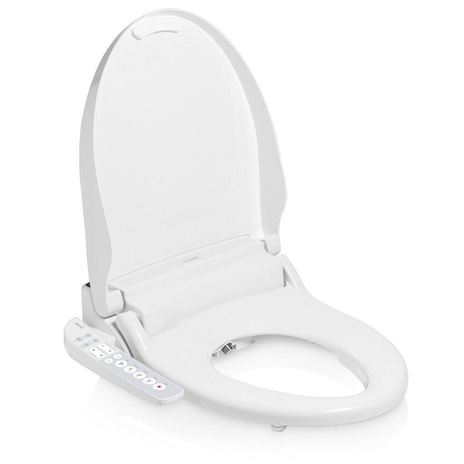Brondell Swash Select EM417 20.7" White Elongated Electric Advanced Bidet Toilet Seat With Side Control Panel