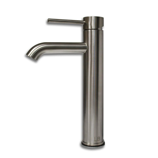 Cambridge Plumbing 12" Brushed Nickel Single Stem Short Vanity Vessel Sink Faucet