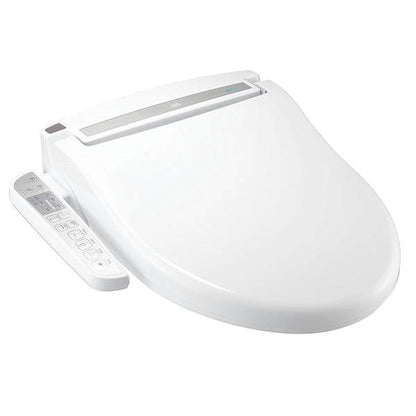 CleanSense DIB-1500-EW White Advanced Elongated Bidet Seat With Side Panel Control and Energy Efficient Water Heating System