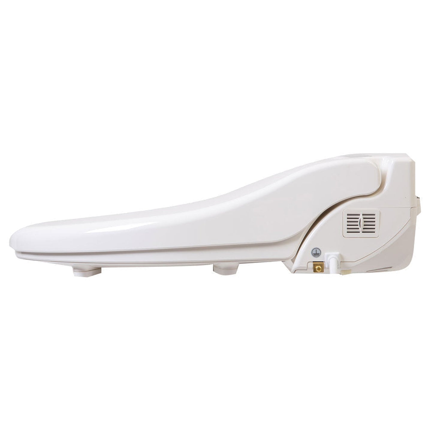 CleanSense DIB-1500R-EW-220 White Advanced Elongated Bidet Seat With LCD Remote Control and Energy Efficient Water Heating System 220V