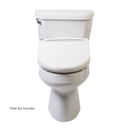 CleanSense DIB-1500R-EW White Advanced Elongated Bidet Seat With LCD Remote Control and Energy Efficient Water Heating System