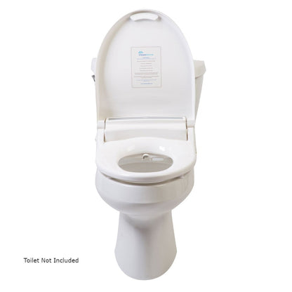 CleanSense DIB-1500R-EW White Advanced Elongated Bidet Seat With LCD Remote Control and Energy Efficient Water Heating System