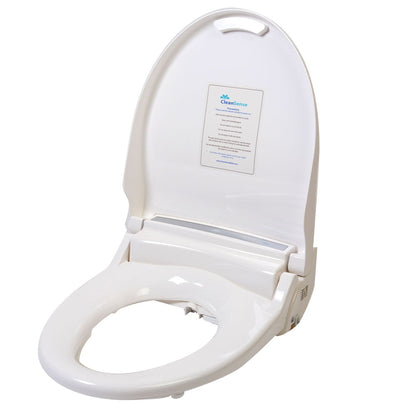 CleanSense DIB-1500R-EW White Advanced Elongated Bidet Seat With LCD Remote Control and Energy Efficient Water Heating System