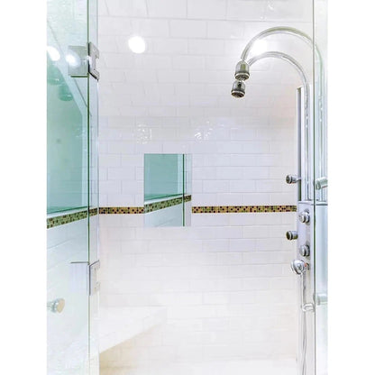 ClearMirror 16" x 16" Fog-Free Wall-Mounted Shower Mirror With Heating Pad