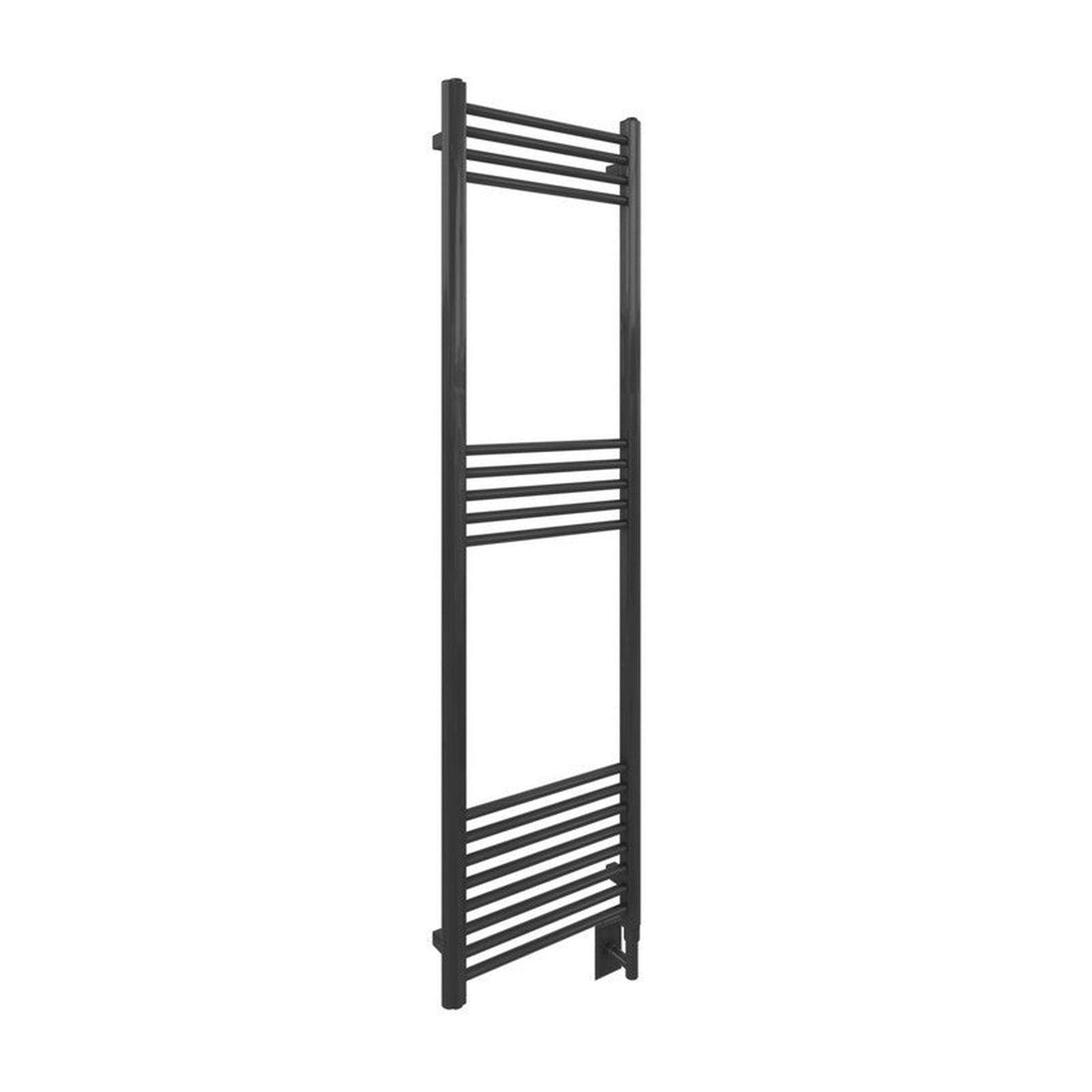 Cozy in Paris EOS 20" x 63" 500 W 425 BTU Black Electric Heating Wall-Mounted Towel Warmer