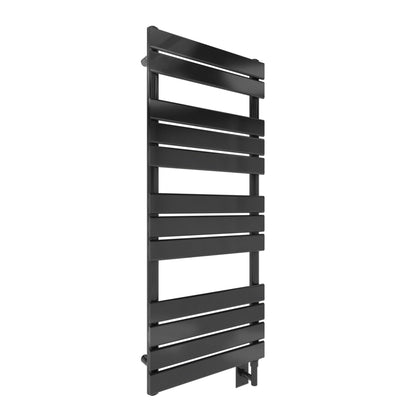 Cozy in Paris Minos 20" x 47" 500 W 610 BTU Black Electric Heating Wall-Mounted Towel Warmer