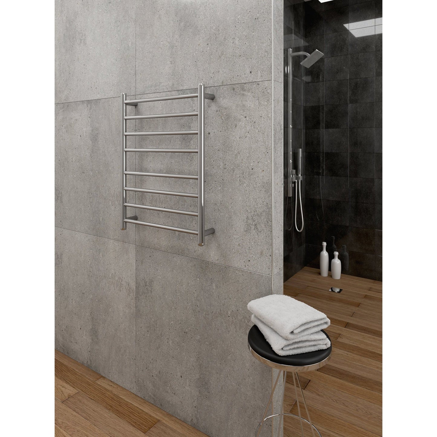 Cozy in Paris Tyche 21" x 28" 65 W 200 BTU Chrome Electric Heating Wall-Mounted Towel Warmer
