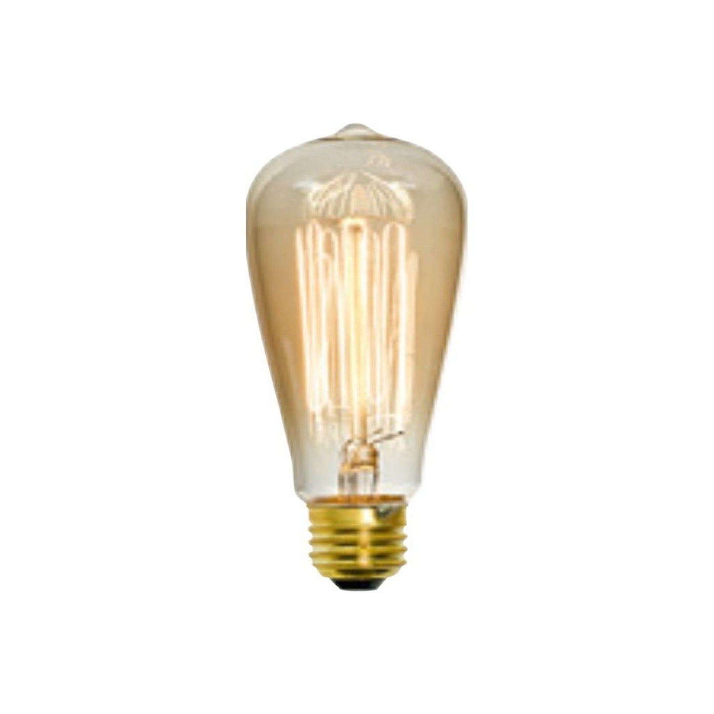 Craftmade 25-Watt ST15 Clear Amber Finish, E26 Medium Base, 4.3" M.O.L., 2200K Warm White Incandescent Light Bulb