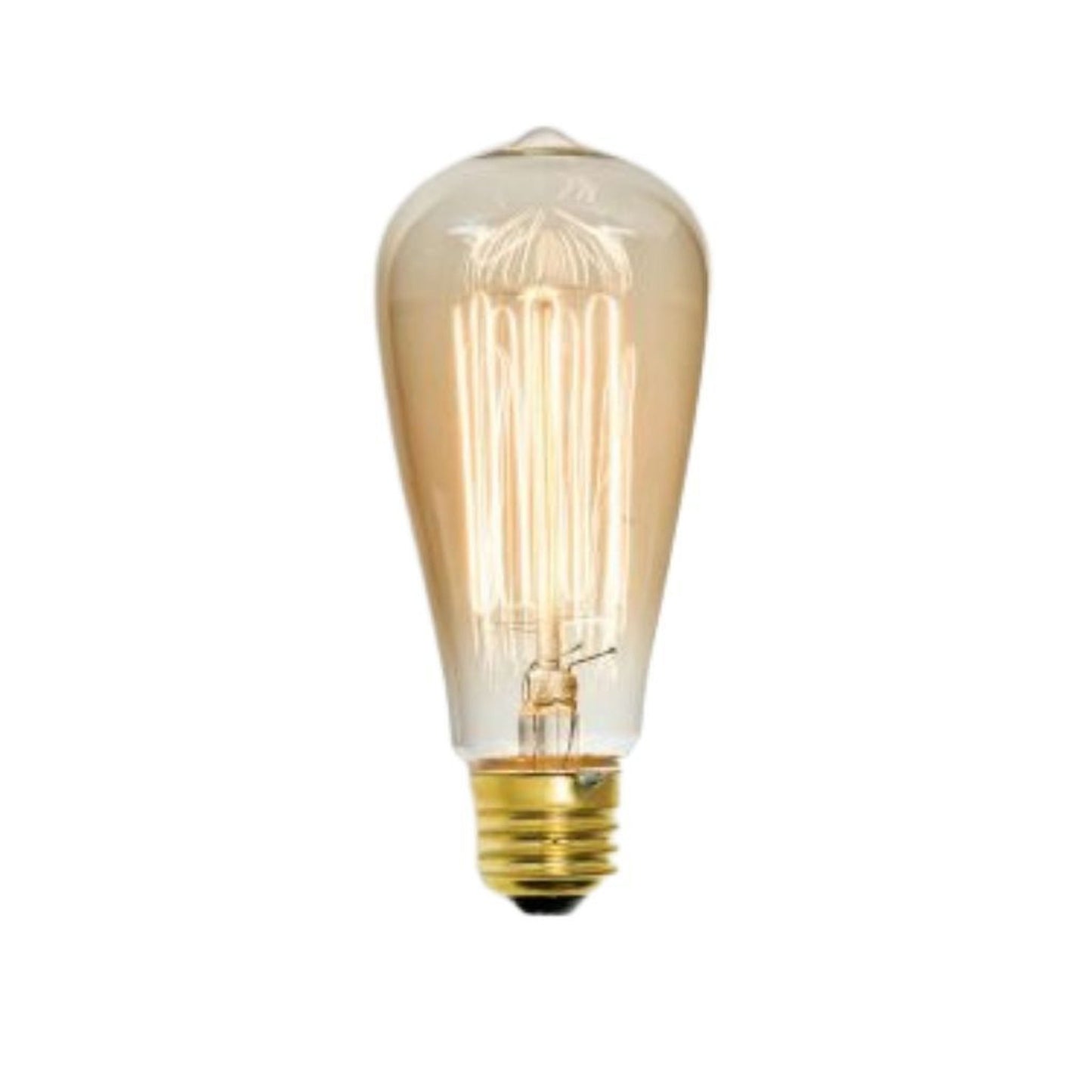 Craftmade 40-Watt ST18 Clear Amber Finish, Squirrel Cage Filament, E26 Medium Base, 5.1" M.O.L., 2200K Warm White Incandescent Light Bulb