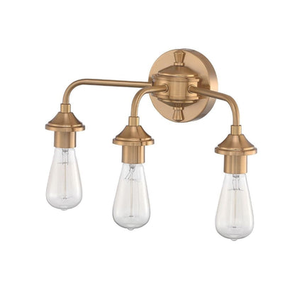 Craftmade Bridgestone 16" 3-Light Satin Brass Vanity Light