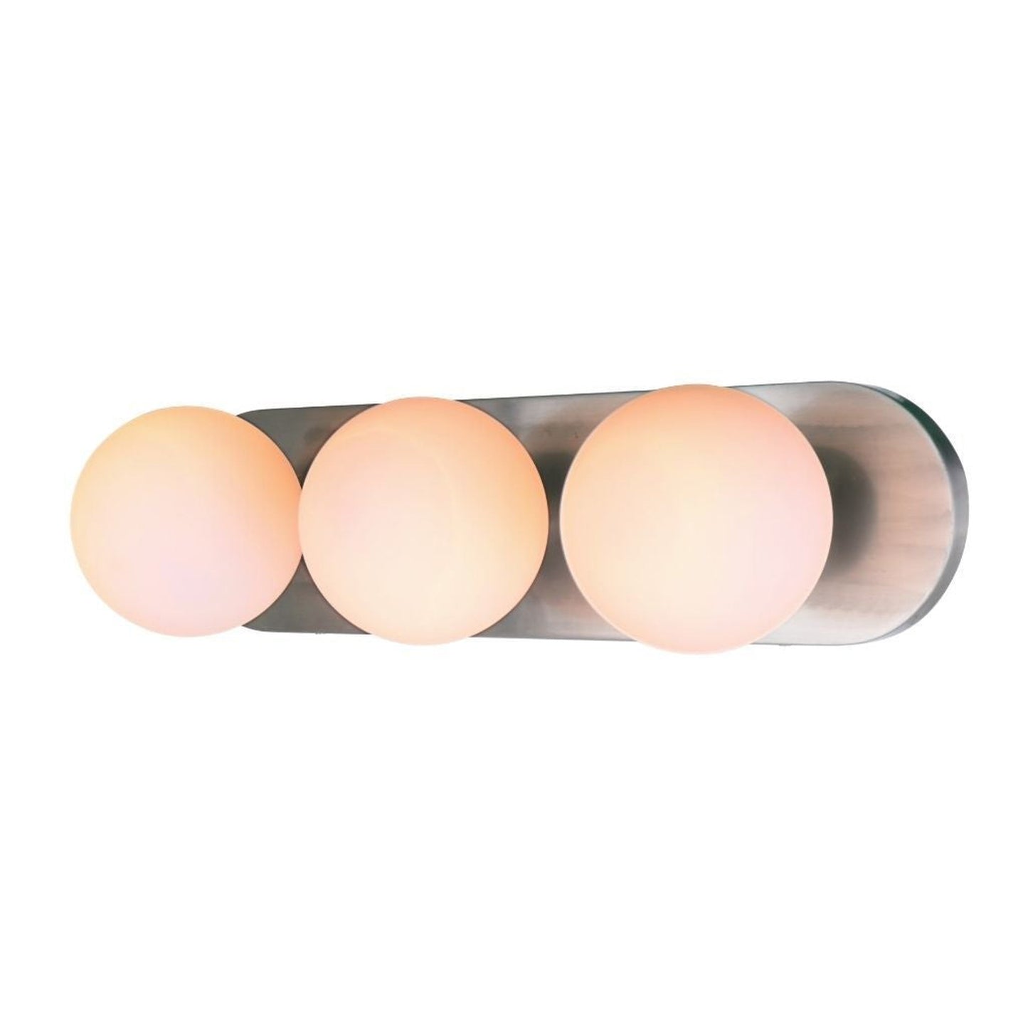 Craftmade Dotti 23" 3-Light Brushed Polished Nickel Vanity Light With White Opal Glass Shades