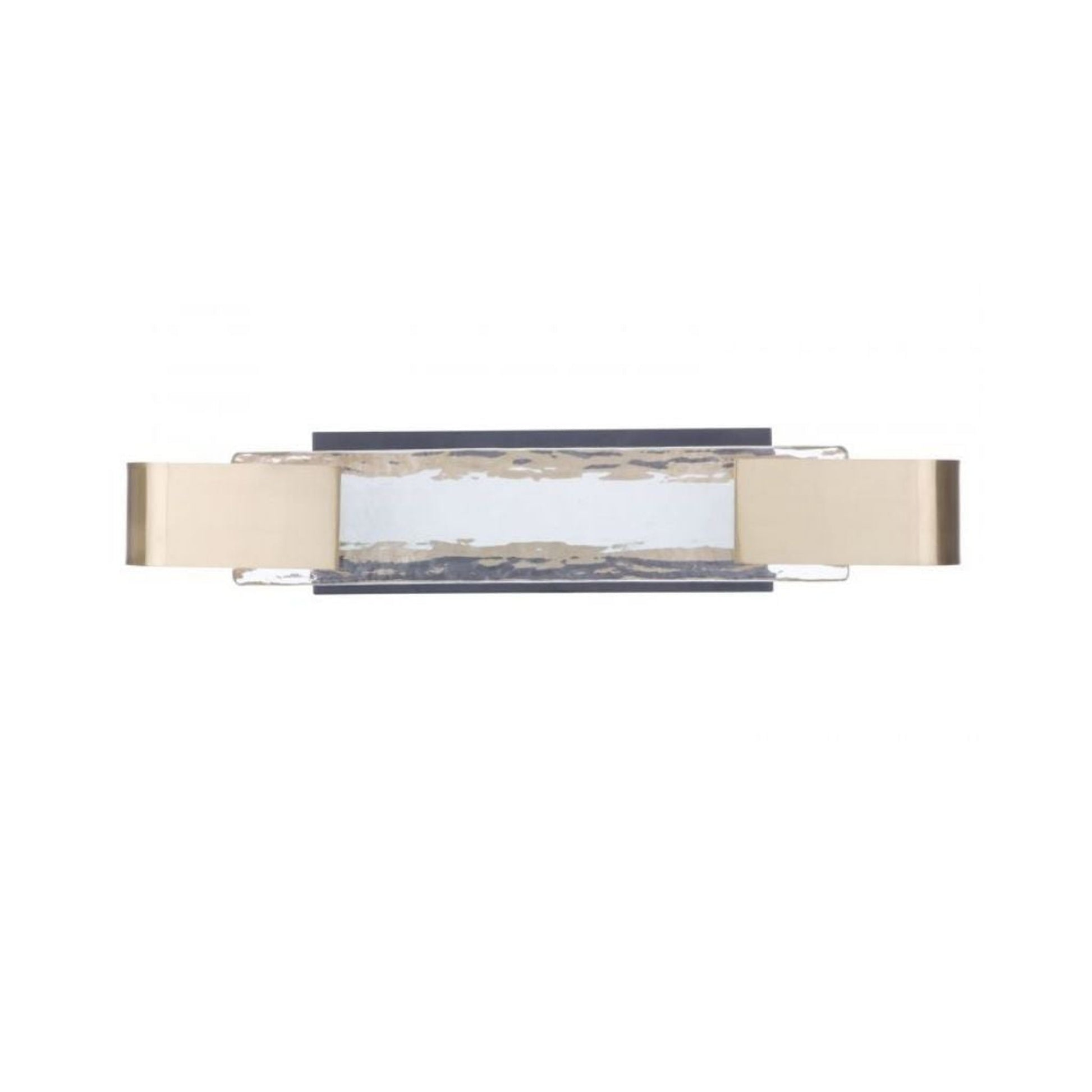 Craftmade Harmony 24" 1-Light Satin Brass LED Vanity Light With Clear Artisan Glass Shade