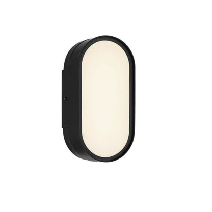 Craftmade Melody 5" x 10" 1-Light Flat Black LED Wall Sconce With White Frosted Glass Shade