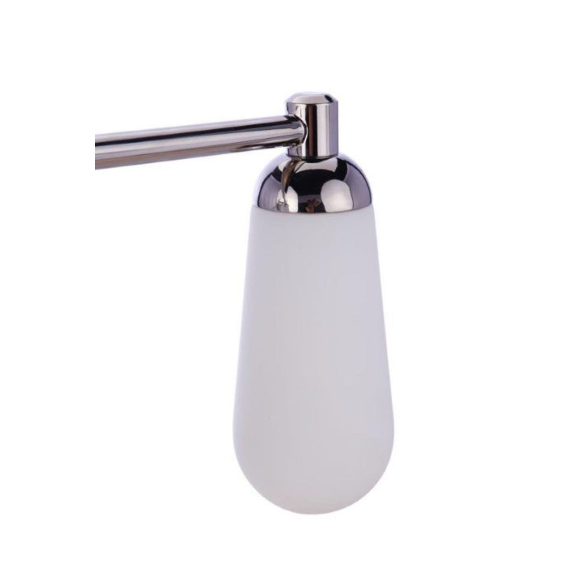 Craftmade Riggs 12" 2-Light Brushed Polished Nickel Vanity Light With White Elongated Glass Shades