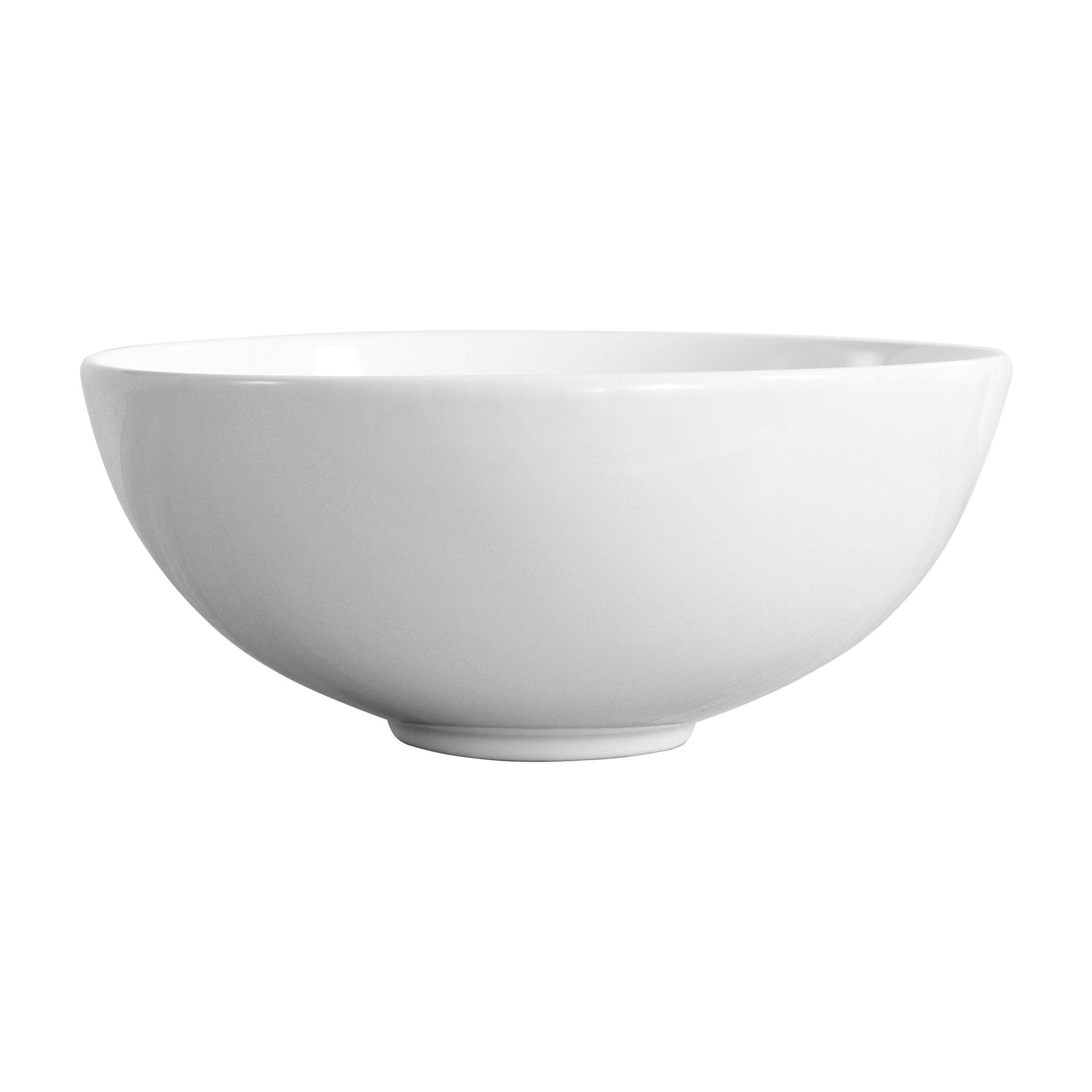 DeerValley DV-1V061 13" x 13" x 5.5" White Round Ceramic Vessel Sink