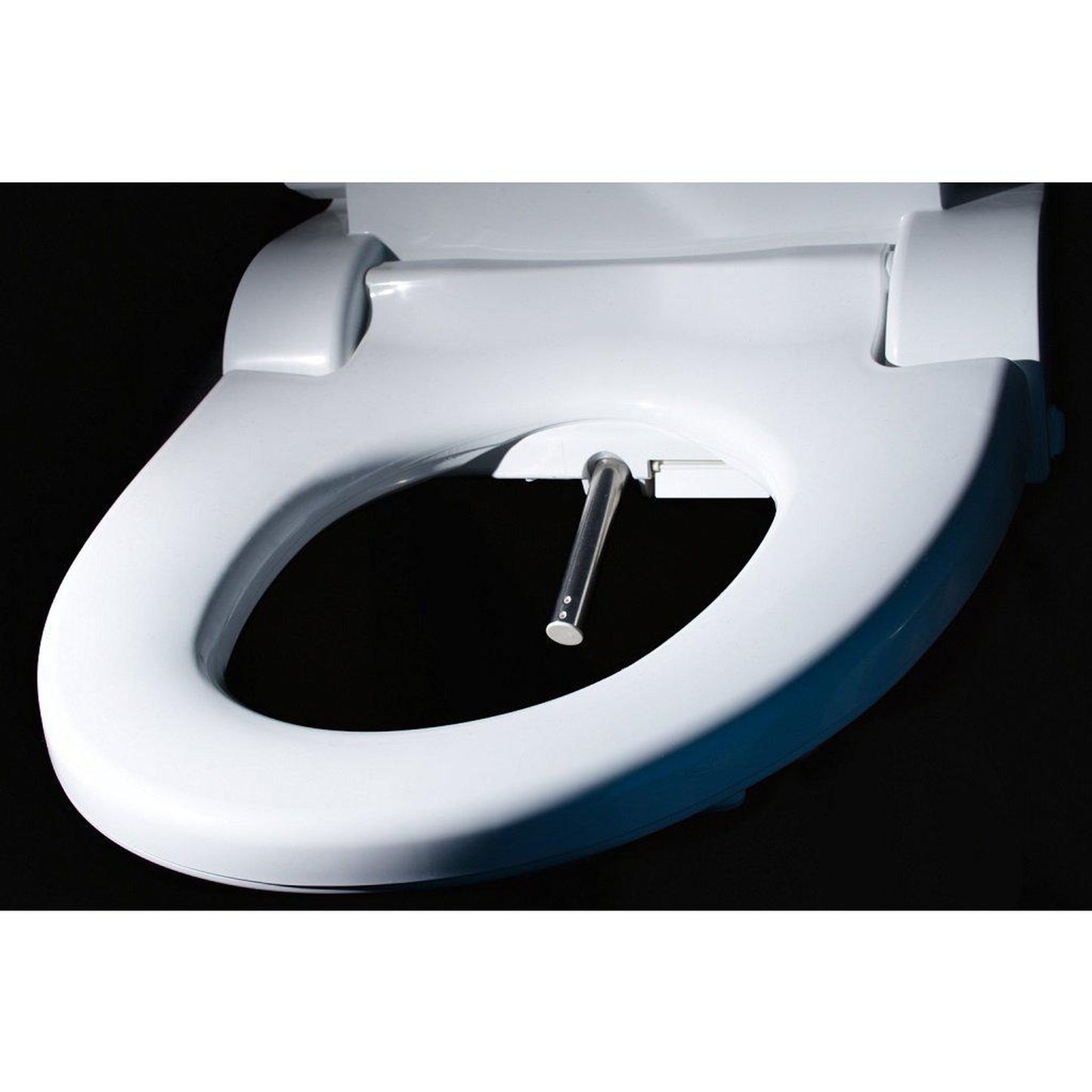 Dignity Solutions Cascade 3000 19" Round White Electric Bidet Toilet Seat With Small Remote Control