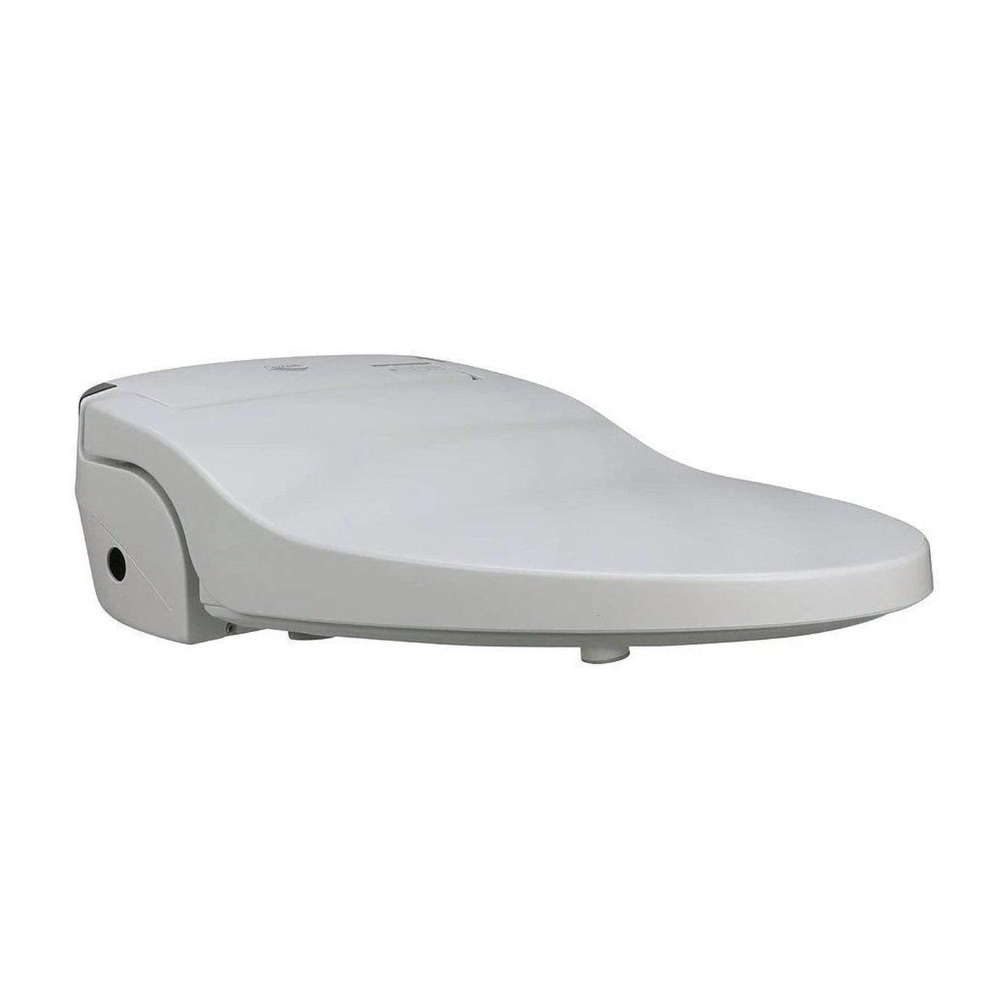 Dignity Solutions Cascade 3000 21" Elongated White Electric Bidet Toilet Seat With Small Remote Control