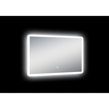 DreamWerks Pilsen 20" W x 26" H LED Lighted Mirror with Dimmer and Defogger