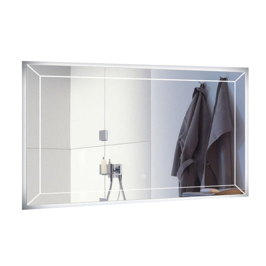 Duko Athena 42" x 30" Bathroom Vanity LED Mirror With Touch Switch and Demister