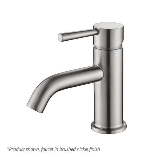 Duko FC359001 Single Handle Faucet in Brushed Nickel with Stainless Steel Valve