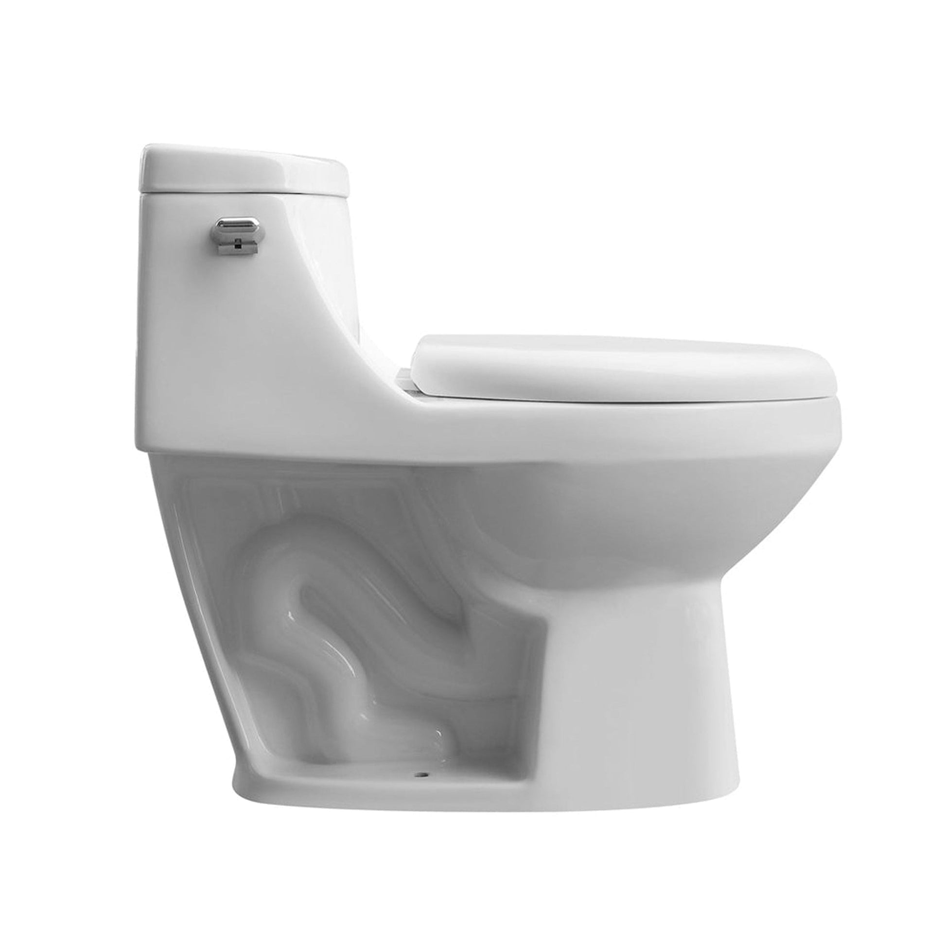 Duko Pike One-Piece Single Flush Elongated Toilet ADA Compliant