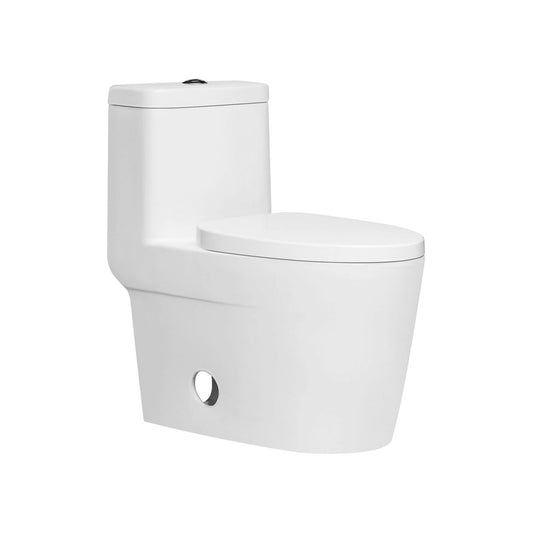 Duko Rosena II One-Piece Single Flush Elongated Toilet With Top Flush Button