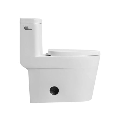 Duko Rosena One-Piece Single Flush Elongated Toilet With Left Hand Trip Lever