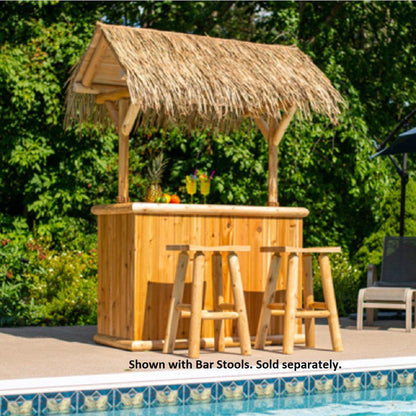 Dundalk LeisureCraft Canadian Timber 30" x 60" Southern Fantasy Tiki Bar