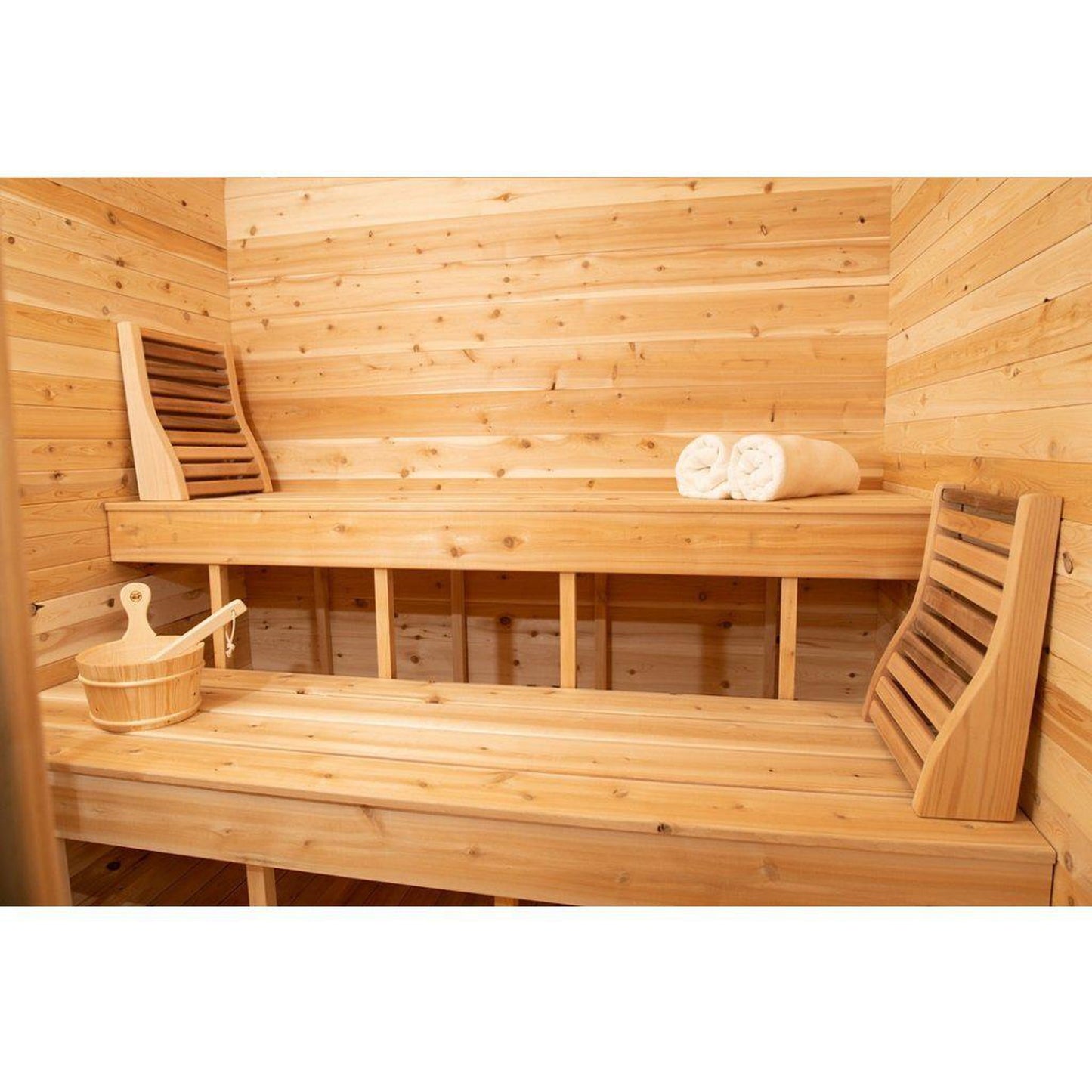 Dundalk LeisureCraft Canadian Timber Luna 2-3 Person White Cedar Outdoor Sauna