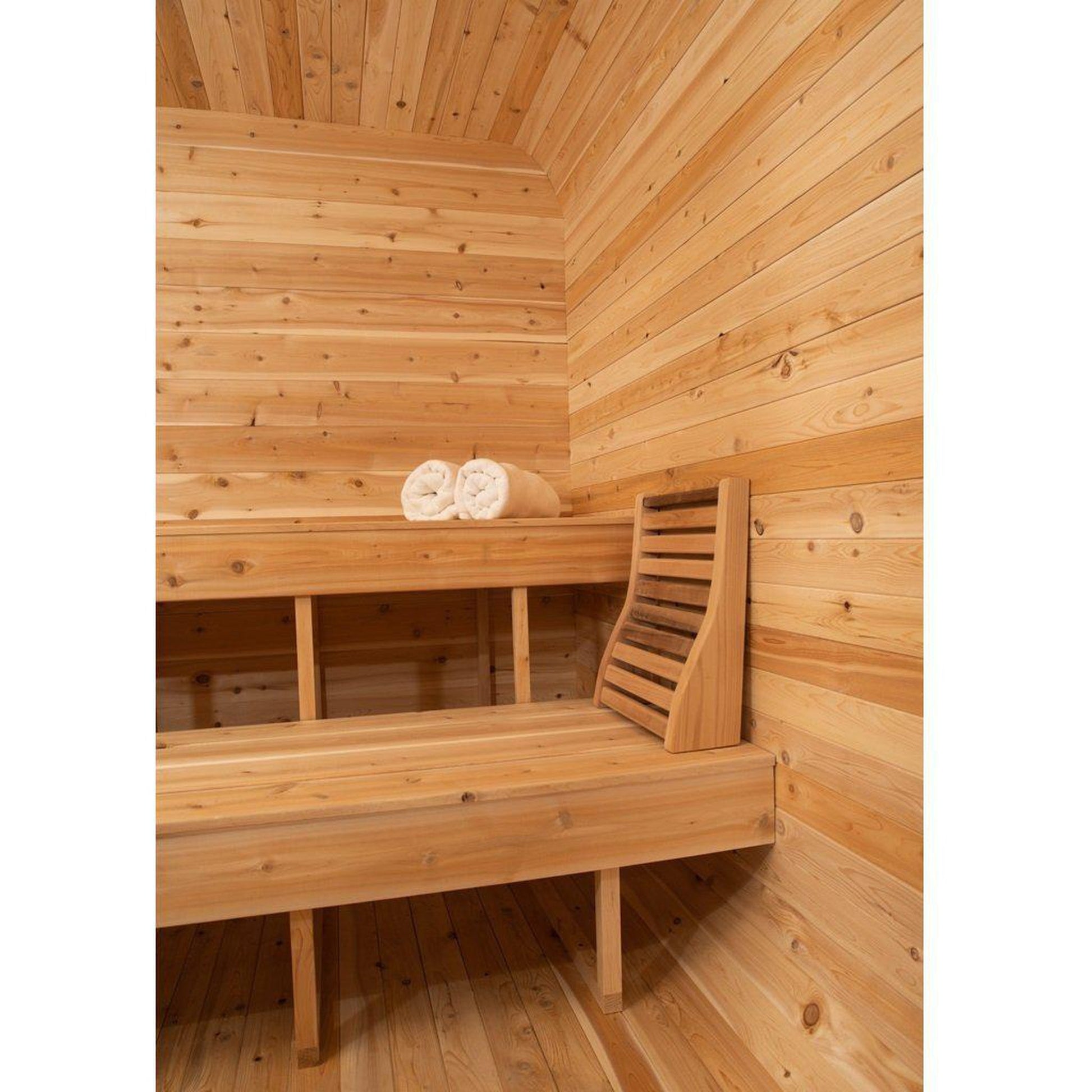 Dundalk LeisureCraft Canadian Timber Luna 2-3 Person White Cedar Outdoor Sauna