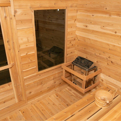 Dundalk LeisureCraft Canadian Timber Luna 2-3 Person White Cedar Outdoor Sauna
