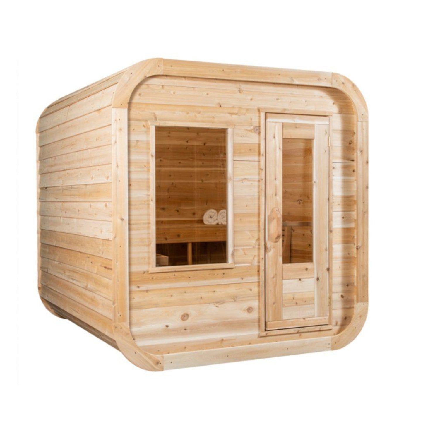 Dundalk LeisureCraft Canadian Timber Luna 2-3 Person White Cedar Outdoor Sauna