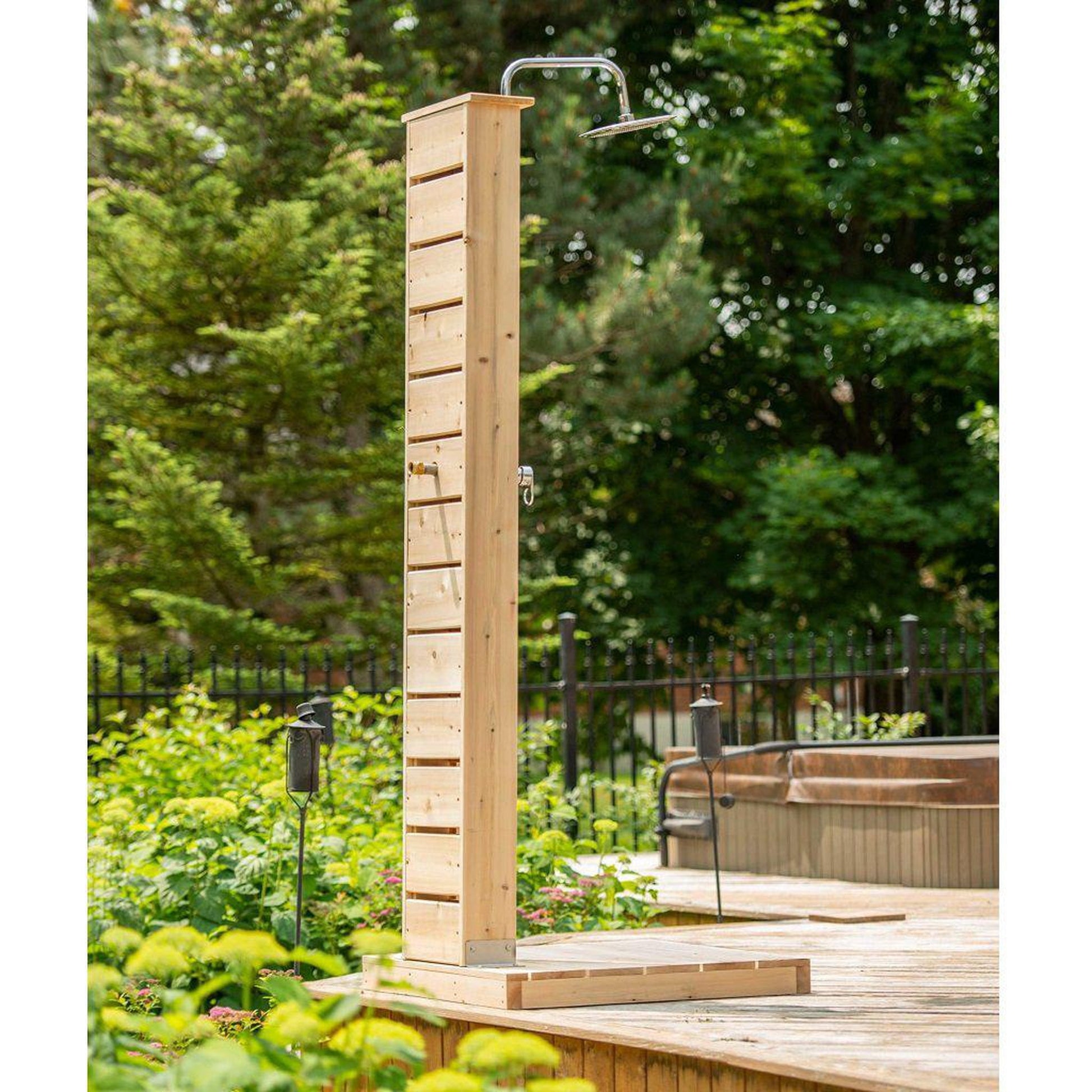 Dundalk LeisureCraft Canadian Timber Sierra Pillar Outdoor Shower