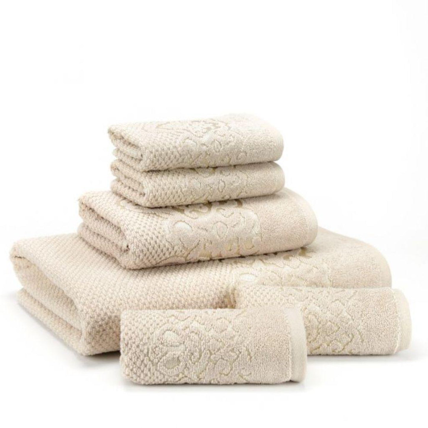 East`N Blue Galata Turkish Cotton Beige Washcloth