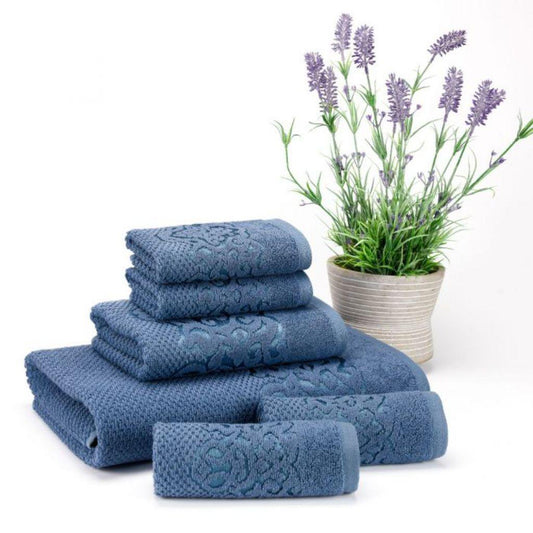 East`N Blue Galata Turkish Cotton Wedge Wood Blue Washcloth