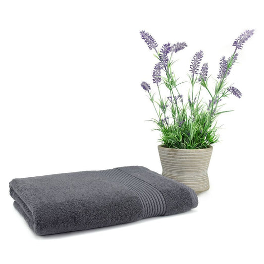 East`N Blue Lara Turkish Cotton Dark Grey Bath Towel