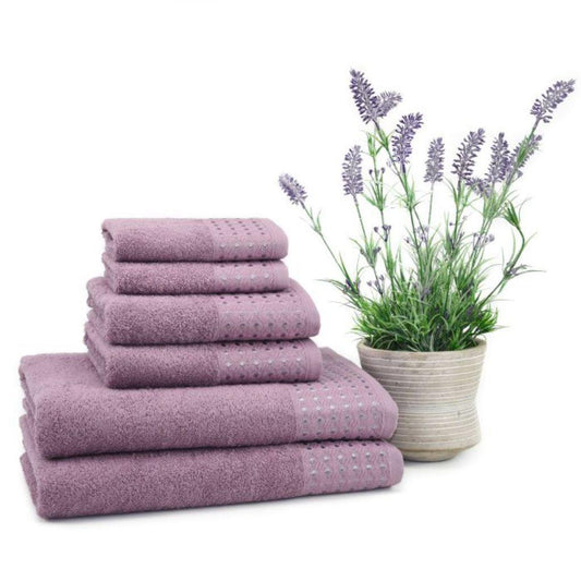 East`N Blue Petek Turkish Cotton Damson Bath Towel