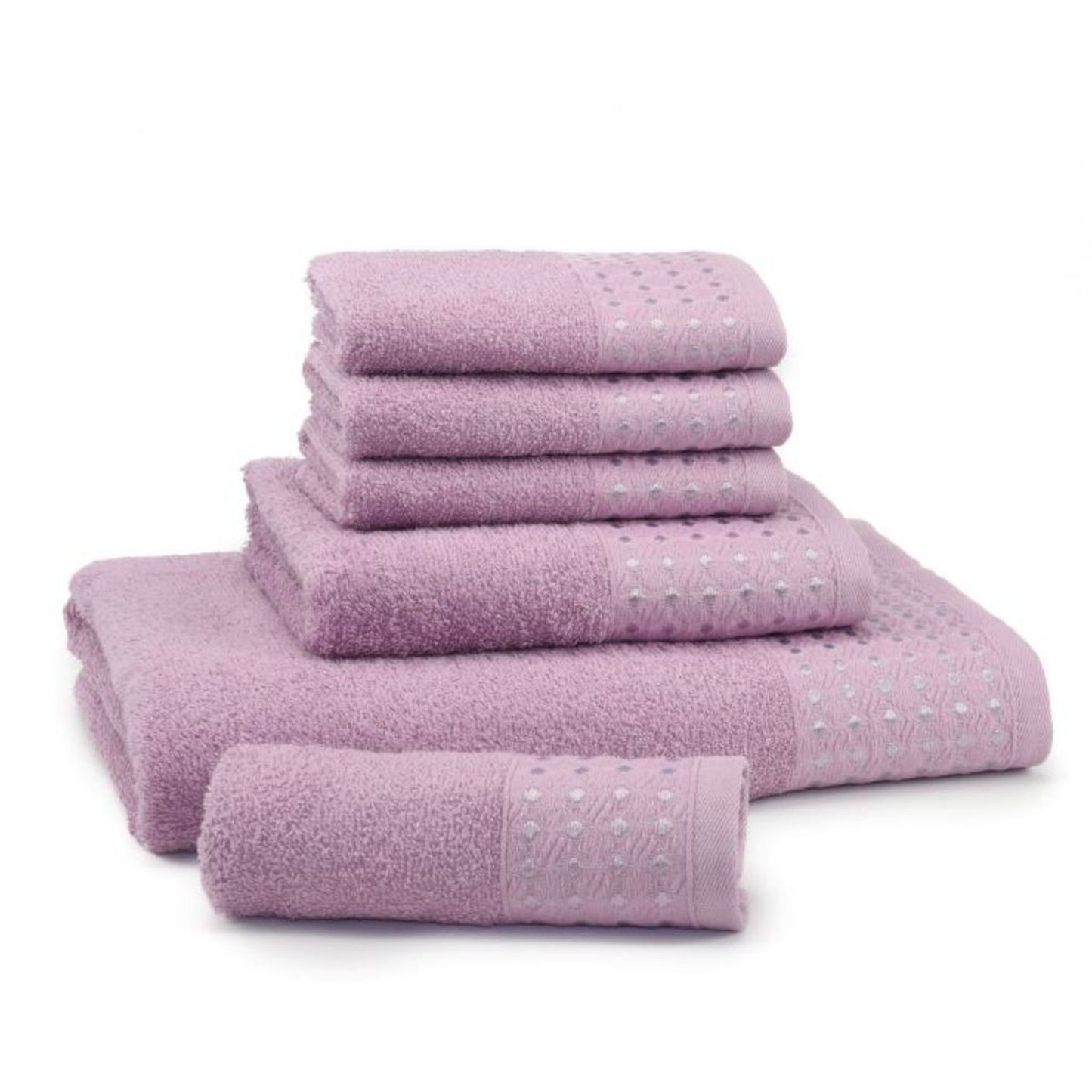 East`N Blue Petek Turkish Cotton Lilac Bath Towel