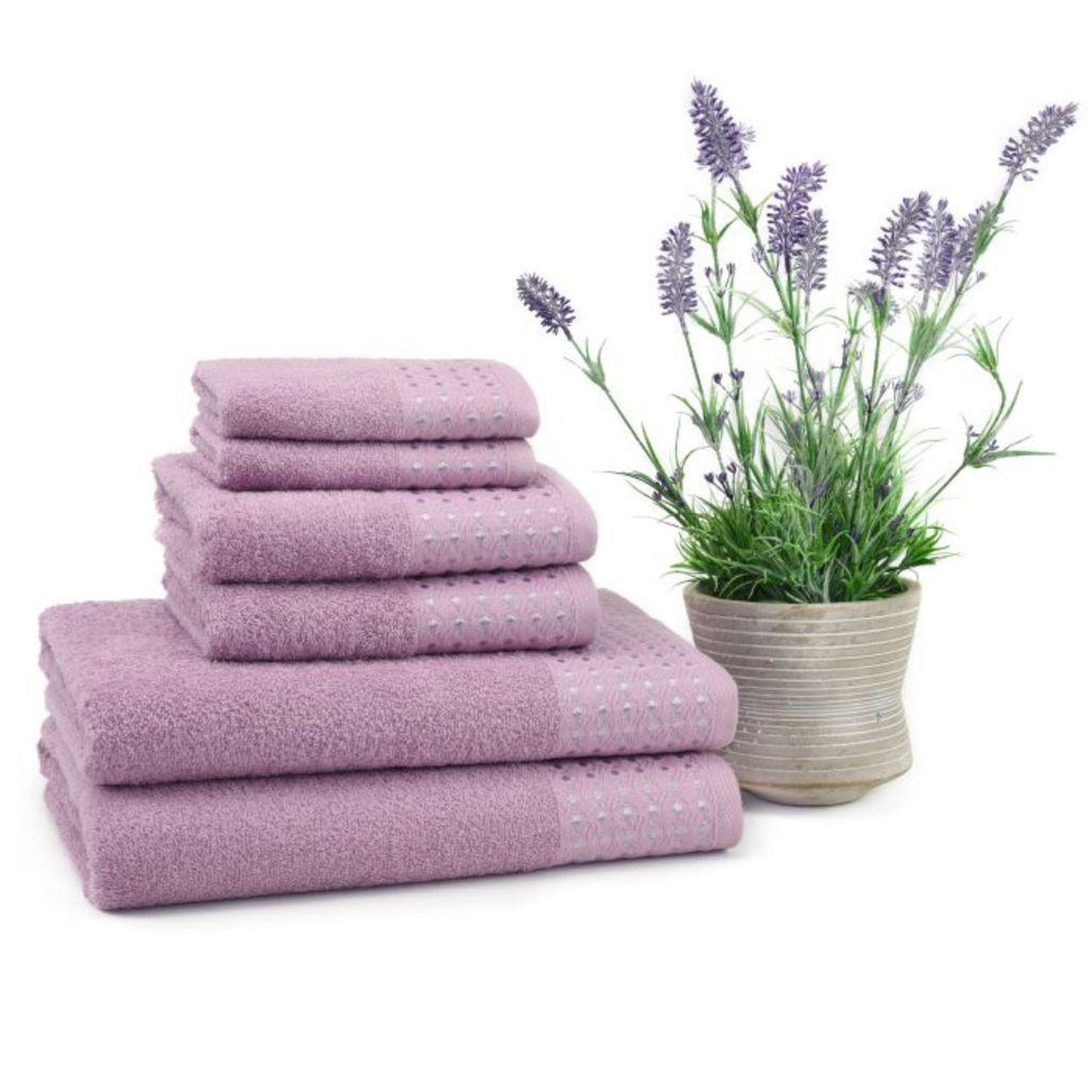 East`N Blue Petek Turkish Cotton Lilac Bath Towel