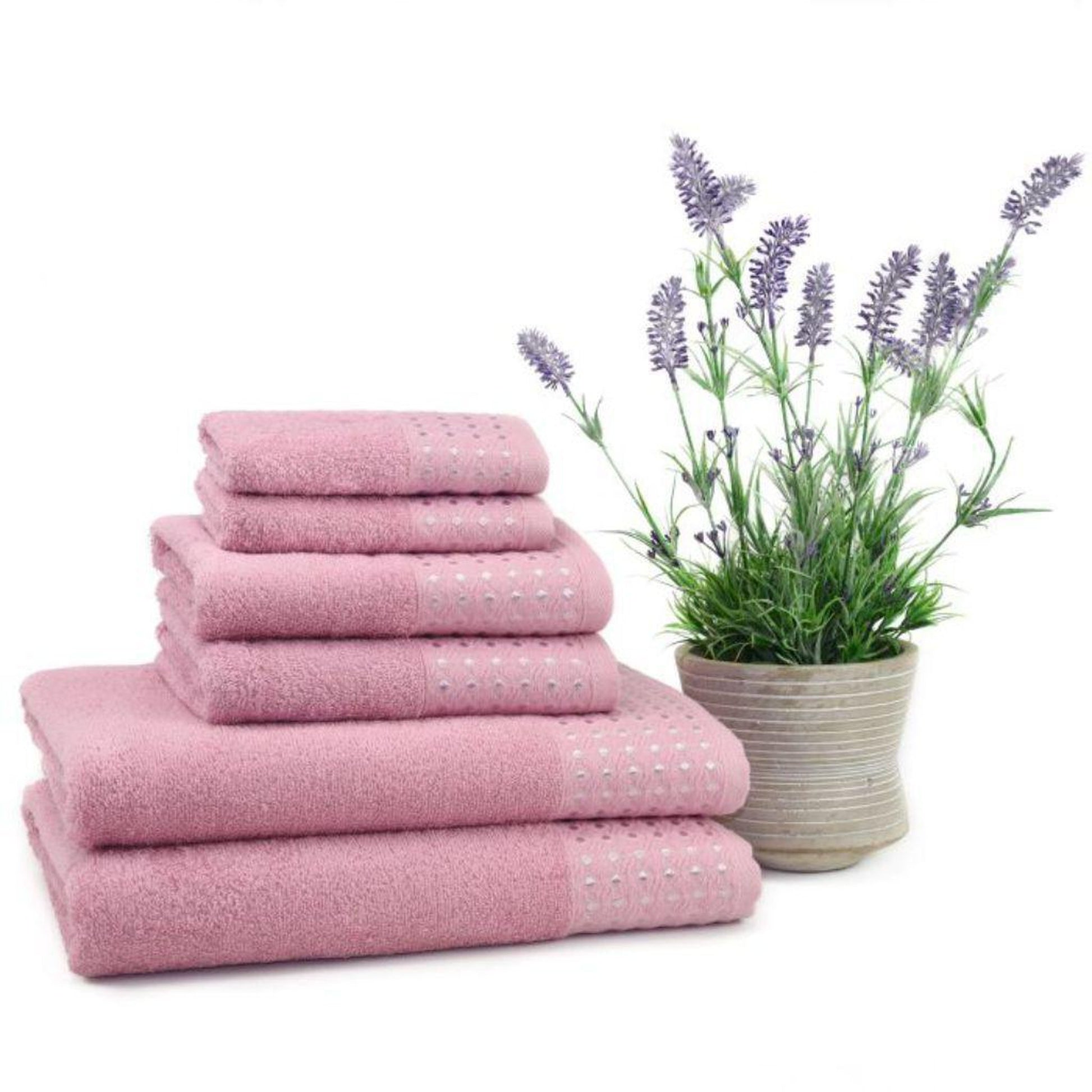 East`N Blue Petek Turkish Cotton Suger Rose Bath Towel