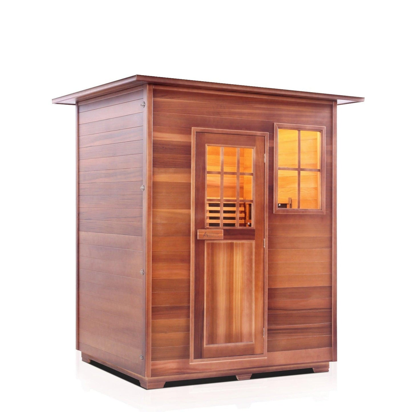 Enlighten InfraNature Duet Sapphire 3-Person Hybrid Infrared/Traditional Indoor Sauna