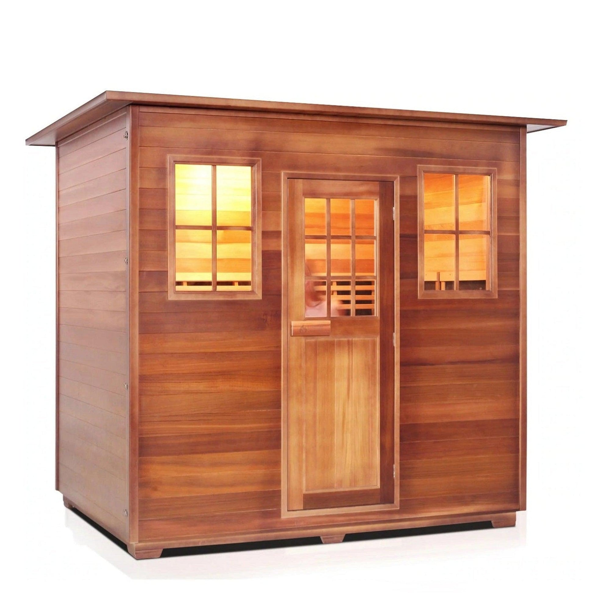 Enlighten InfraNature Duet Sapphire 5-Person Hybrid Infrared/Traditional Indoor Sauna