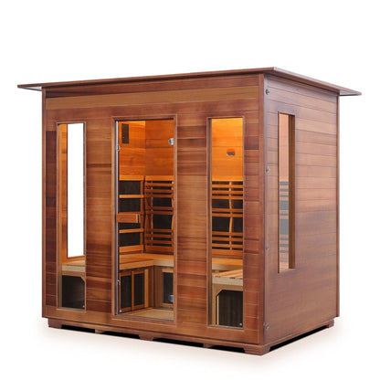 Enlighten InfraNature Original Rustic 5-Person Full Spectrum Infrared Indoor Sauna