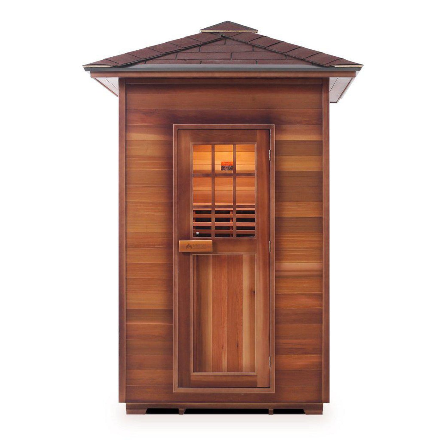 Enlighten InfraNature Original Sierra 2-Person Peak Roof Full Spectrum Infrared Outdoor Sauna