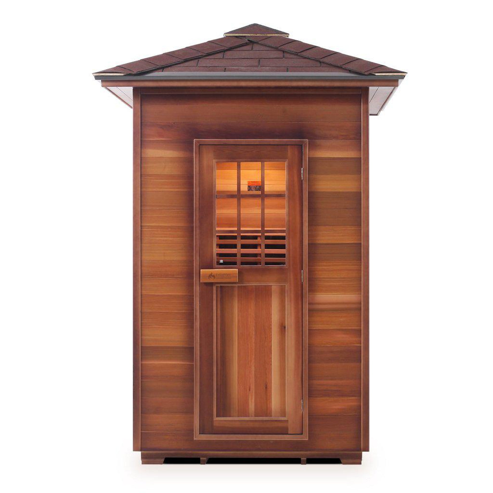 Enlighten InfraNature Original Sierra 2-Person Peak Roof Full Spectrum Infrared Outdoor Sauna