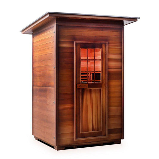 Enlighten InfraNature Original Sierra 2-Person Slope Roof Full Spectrum Infrared Outdoor Sauna