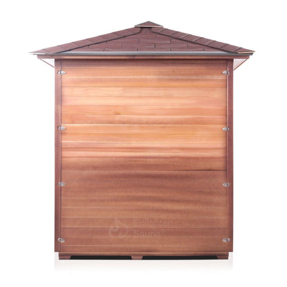 Enlighten InfraNature Original Sierra 4-Person Peak Roof Full Spectrum Infrared Outdoor Sauna