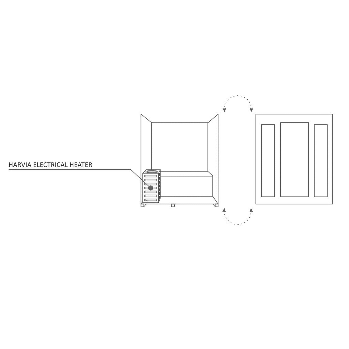 Enlighten SaunaTerra SunRise 3-Person Slope Roof Dry Traditional Outdoor Sauna