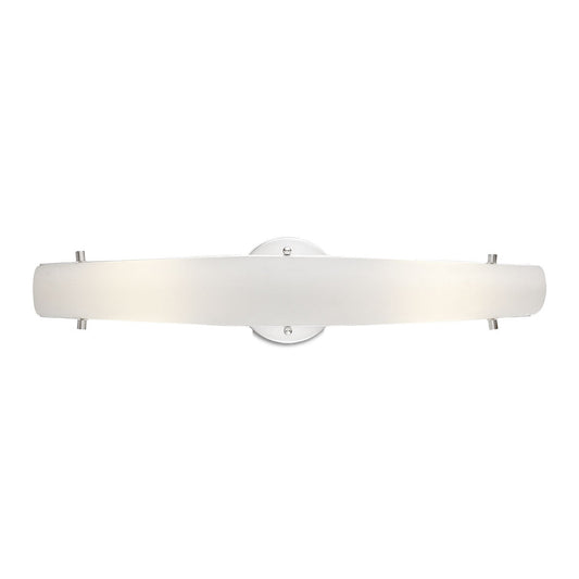 Eurofase Lighting Absolve 22" Dimmable Integrated LED Satin Nickel Wall Sconce With Opal White Glass Shade
