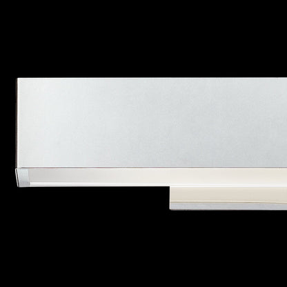 Eurofase Lighting Anello 15" Dimmable Integrated LED Chrome Wall Sconce With Frosted White Glass Shade